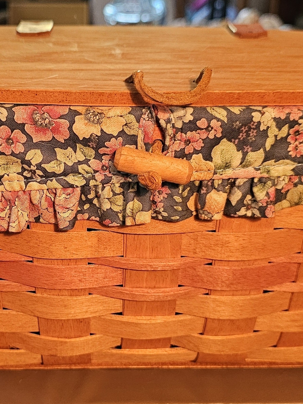 Longaberger Floral Basket with Floral Accents Mother's Day Edition